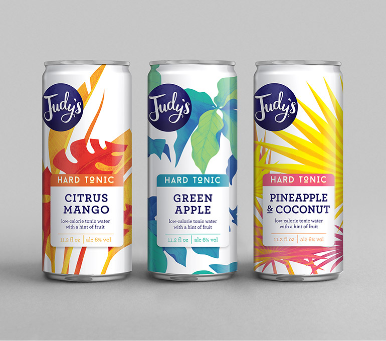 Judy's Tonics cans